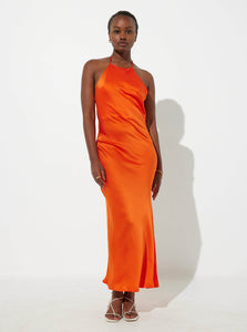 Del Villar Maxi Dress XS Orbital Dress Del Villar Orbital Dress Orange