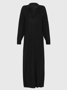 Esse Studios Midi Dress 6 Amor Collared Knit Dress Esse Studios Amor Collared Knit Dress - Black