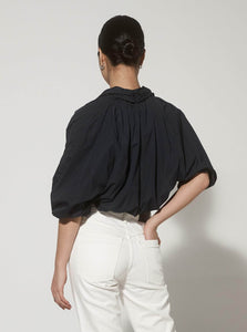 Esse Studios Tops Collected Cross Front Blouse Esse Studios Collected Cross Front Blouse French Navy