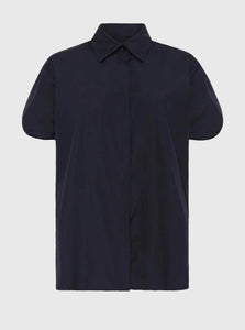 Esse Studios Women's Shirt 6 Collected Short Sleeve Shirt Esse Studios Collected Short Sleeve Shirt French Navy