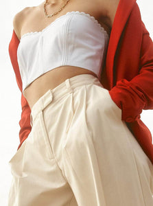Fredric Top Van Bodice Fredric Van Crop Bodice White
