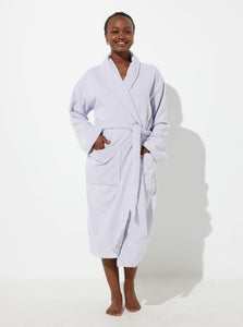 In Bed Bathrobe Small Organic Cotton Terry Bathrobe In Bed Organic Cotton Terry Bathrobe in Lilac