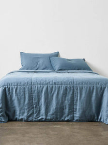In Bed Bedding One size 100% Linen Quilted Bed Cover