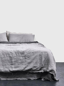 In Bed Duvet Cover 100% Linen Duvet Cover IN BED 100% Linen Duvet Cover in Cool Grey