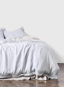 In Bed Duvet Cover 100% Linen Duvet Cover IN BED 100% Linen Duvet Cover in Mist