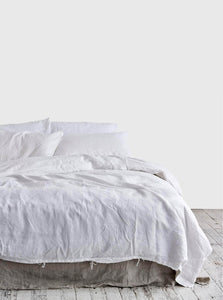 In Bed Duvet Cover 100% Linen Duvet Cover IN BED 100% Linen Duvet Cover in White