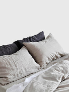 In Bed Pillow Case Set King 100% Linen Pillowslip Set IN BED 100% Linen Pillowslip Set (of two) in Dove Grey