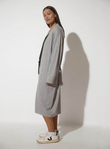 JH Lounge Robes Cotton Cashmere Robe JH Lounge Cashmere Robe Grey Marle