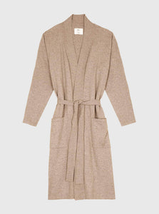 JH Lounge Robes S/M Cotton Cashmere Robe JH Lounge Cashmere Robe Biscuit Marle