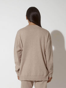 JH Lounge Sweater Crew Sweater JH Lounge Crew Sweater Biscuit Marle