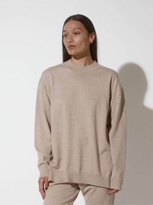 JH Lounge Sweater Crew Sweater JH Lounge Crew Sweater Biscuit Marle