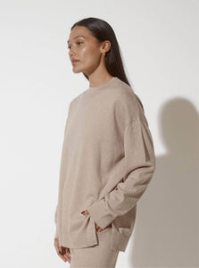 JH Lounge Sweater Crew Sweater JH Lounge Crew Sweater Biscuit Marle