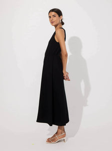 Kowtow Midi Dress Tank Swing Dress Kowtow Tank Swing Dress Black