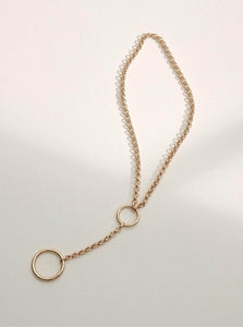 Monarc Jewellery Chain Necklace Edie Rolo Necklace Gold Vermeil