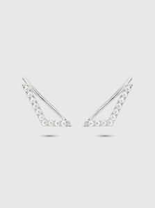 Monarc Jewellery Earrings SINGLE Chevron Diamond Ear Pin Monarc Jewellery Chevron Diamond Ear Pin White Gold