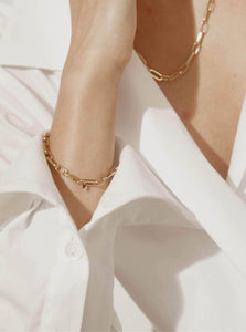 Monarc Jewellery Fine Chain Bracelet Suitor Chain Bracelet and Anklet Gold Vermeil
