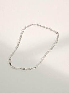Monarc Jewellery Fine Chain Necklace 40cm Suitor Chain Necklace Sterling Silver