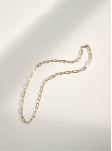 Monarc Jewellery Fine Chain Necklace 50cm Suitor Chain Necklace Gold Vermeil