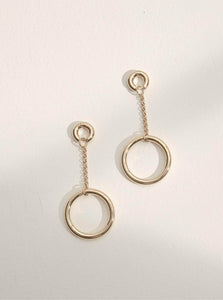 Monarc Jewellery X Lucie Hoop Earrings Gold Vermeil Anita 2-in-1 Earrings Gold Vermeil