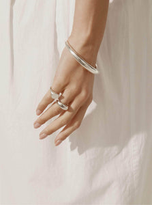Monarc Jewellery Statement Rings Courbure Ring Sterling Silver