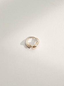 Monarc Jewellery Statement Rings K Puzzle Ring Two-tone
