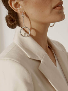 Monarc Jewellery X Lucie Hoop Earrings Silver Anita 2-in-1 Earrings Sterling Silver