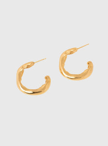 Released From Love Hoop Earrings Gold Classic Hoops 001 Released From Love Classic Hoops 001