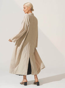 UNIKSPACE Coats Victor Linen Coat