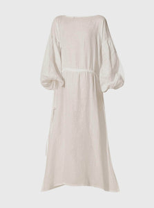 UNIKSPACE Maxi Dress 0 Kaspara Dress UNIKSPACE Kaspara Linen Dress White