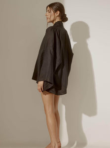 UNIKSPACE Robes Black / OS Anya Kimono