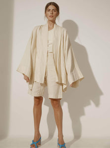 UNIKSPACE Robes White / OS Anya Kimono