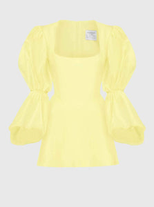 van der kooij Mini Dress 0 Neve Volume Sleeve Micro Mini Dress Van Der Kooij Neve Volume Sleeve Micro Mini Dress Butter
