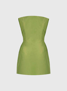 van der kooij Mini Dress Vega Strapless Mini Dress Van Der Kooij Vega Strapless Mini Dress Olive Green
